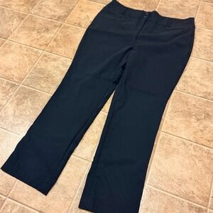 Lane Bryant Navy Blue Straight Leg Dress Pants Plus Size 22R Office Casual